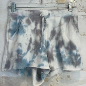 Free People Shorts Blue/Grey/White - size small